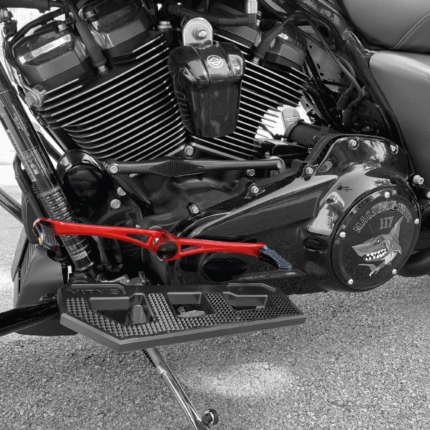 DIAMOND HEEL/TOE SHIFT KIT BLK W/ RED PE