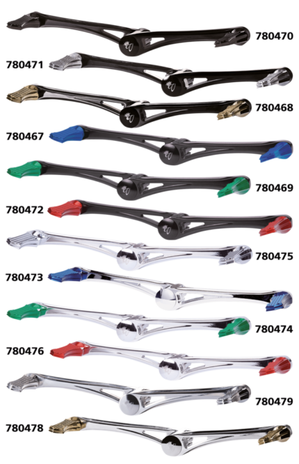 DMND HEEL/TOE SHIFT KIT BLK W/ BLUE PEGS