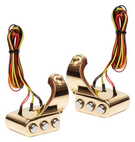 SWITCH HOUSINGS BRASS LEFT