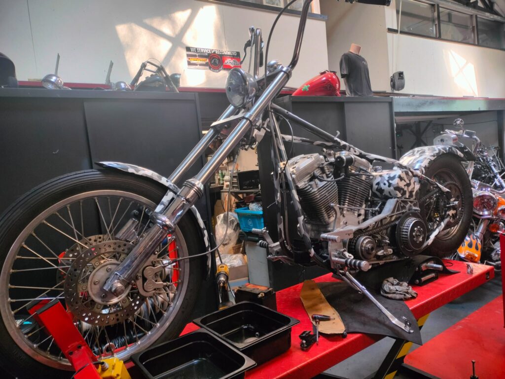 Chopper rebuild and repainted