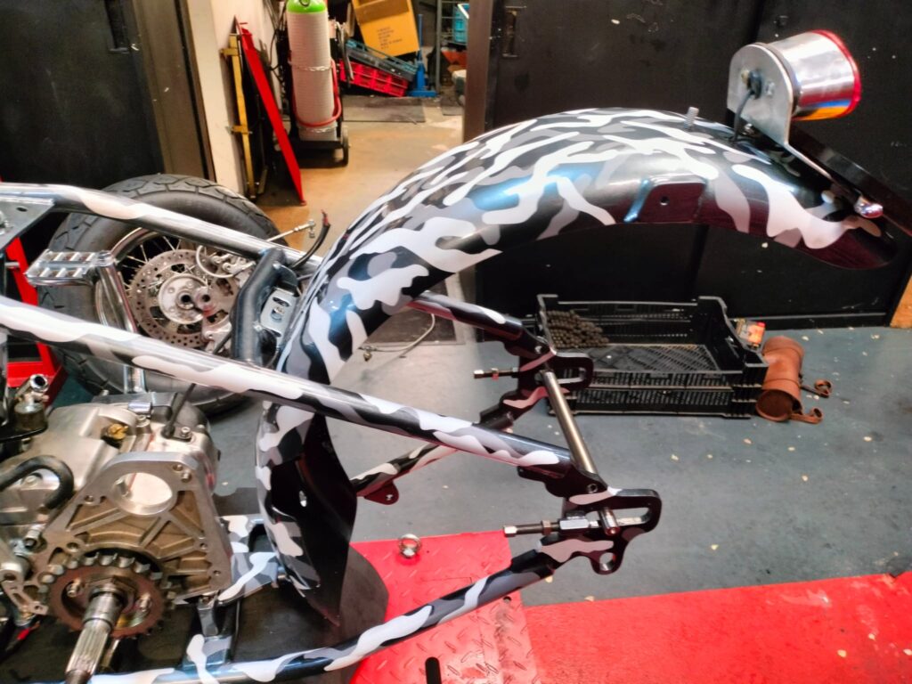 Chopper rebuild and repainted