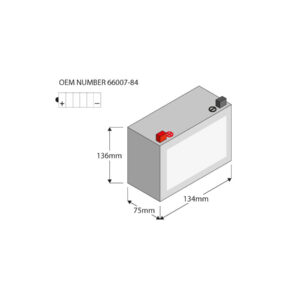 Conventional 12N7-4A Batterie Lead Acid