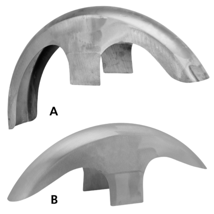 GZP 21" Outlaw raw steel front fender