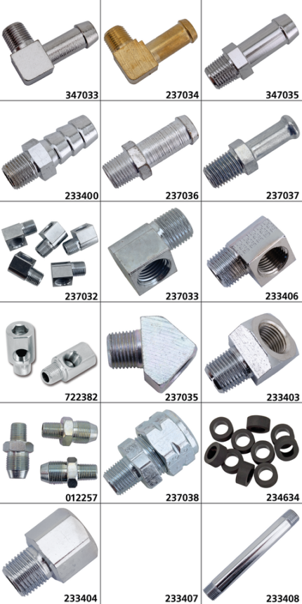 GZP 90 degree barb fitting 1/8"-27 NPT