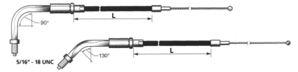 GZP Black BT81 LN=37" 135dgr throttle