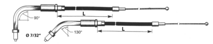 GZP Black BT96 LN=34" 90dgr idle