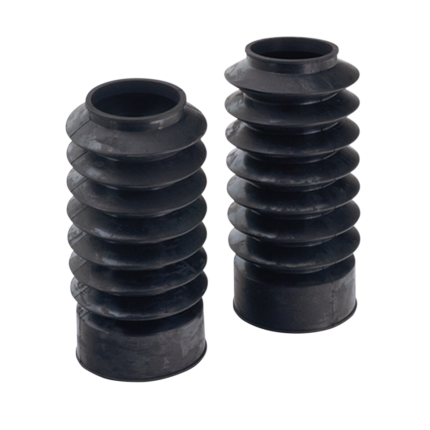 GZP Black rubber forkboots 49mm 7" long