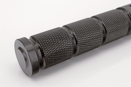 GZP Blk knurled rider footpegs ST18-up