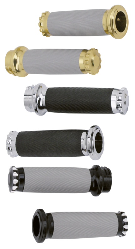 GZP Bronzed Turbo gripset gray rubber