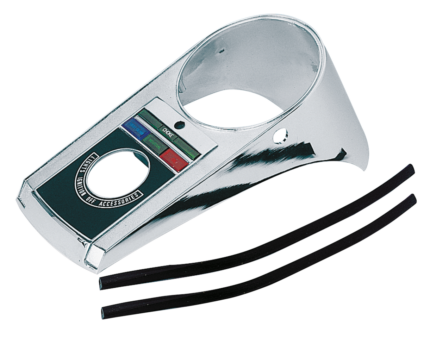 GZP Cast chrome dash W/Lens/Gskt. FLH/T6