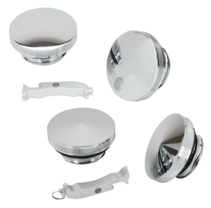 GZP Chr Pointed gascap & paint saver Set