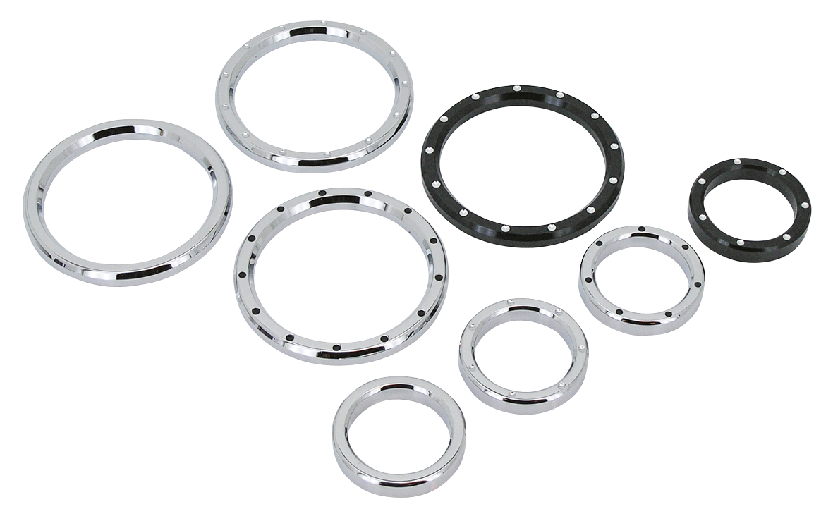 GZP Chr Smooth billet instr bezel 2"