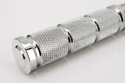 GZP Chr knurled rider footpegs ST18-up