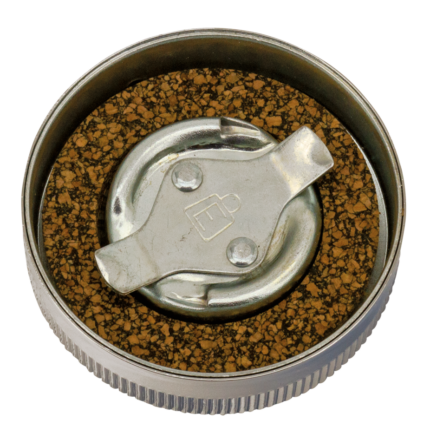 GZP Chr skirted gas cap coarse knurling