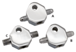 GZP Chr.Brake Tee center hole 1/8" - 27