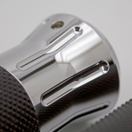 GZP Chrome Cobra grip set