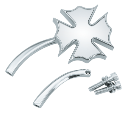 GZP Chrome Royal mirror w/curved stem