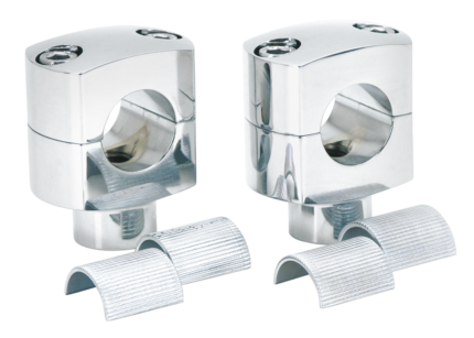 GZP Chrome billet short riser set w/slee