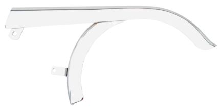 GZP Chrome rider footboard heel guard