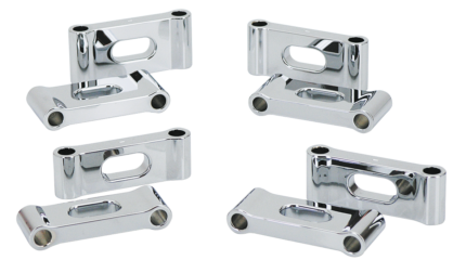 GZP Chrome slotted 1" front fender space