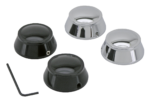 GZP Chrome swingarm pivot covers XL04