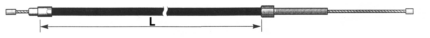 GZP Clutch cable black XL71-85 L=43"