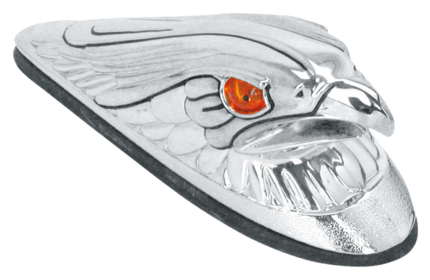 GZP Eagle's head fender ornament chr.+ l