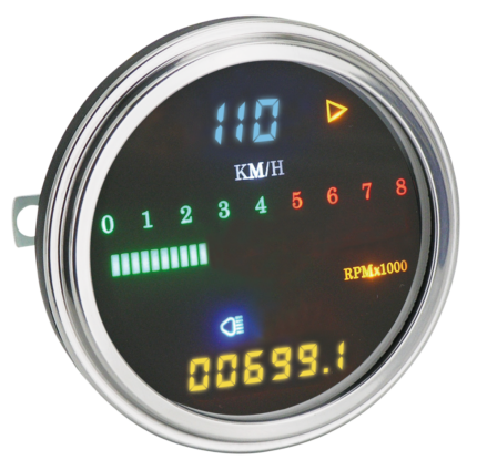GZP Full digital KPH speedo/tacho cabled