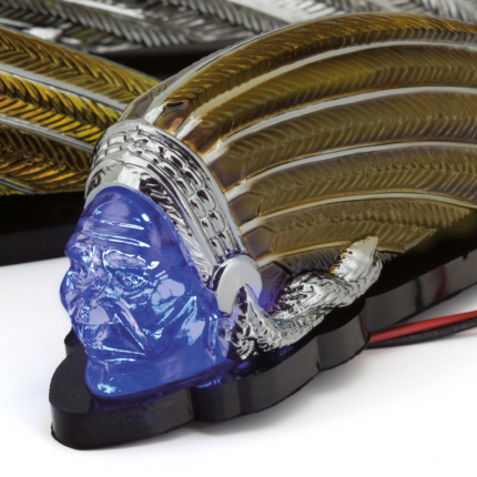 GZP Gold Indian fender light blue LED