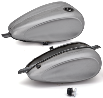 GZP Laredo dished gastank R/H Chr pop up