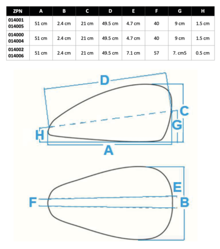 GZP Slim Legacy gastank XL04-06 R/H scrw