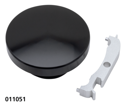 GZP black smooth screw in cap 82-e18