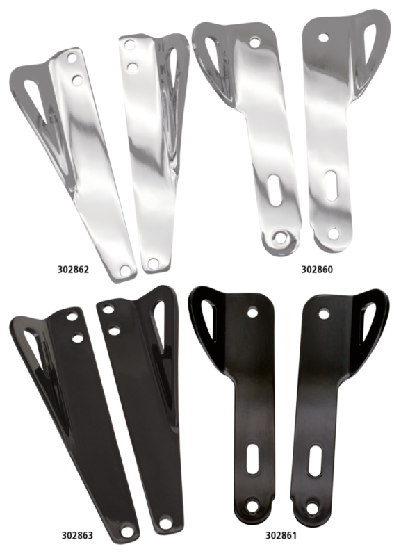 GZP chr tie-down bracket kit FLH/T14-UP