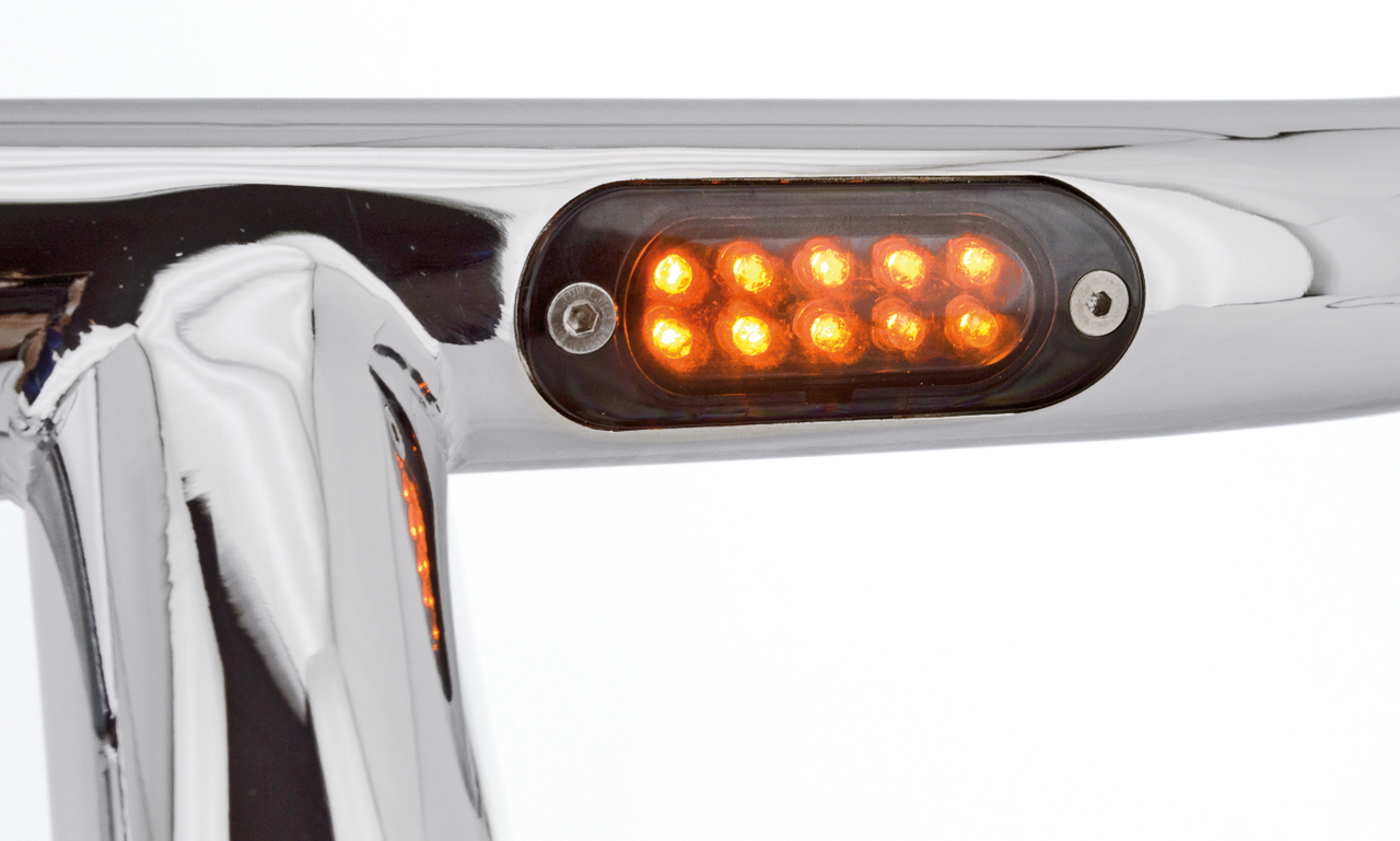 GZP gloss blk 6" T-Bar TBW smoke LED mar