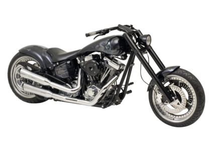 Custom Softail Fender struts Raw Steel