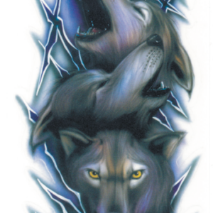 Wolf pack decal 2.75"x8.1"