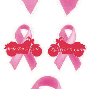 RIDE FOR A CURE 3X10IN DECAL