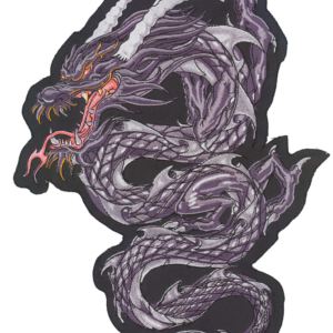 Gray Dragon patch 12"x8.5"