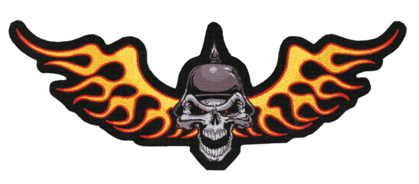 Biker Skull patch 12.75"x5"