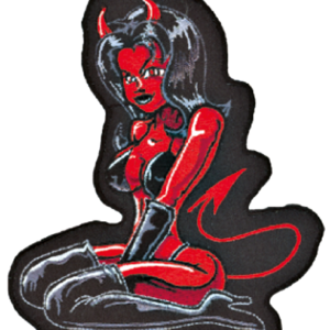 Devil Girl patch 5.25"x4.75"