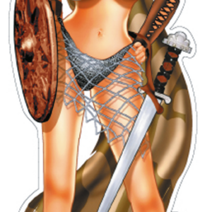 Viking babe decal 2.75"x8.13"