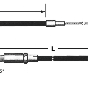 GZP Braided XL88 LN=35" 135dgr idle