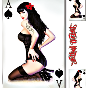 Ace of Spades Pin Up 5.5"x7"