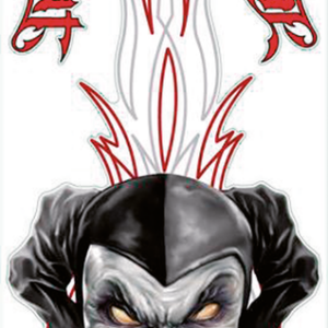 PINSTRIPE JESTER 3X10IN DECAL