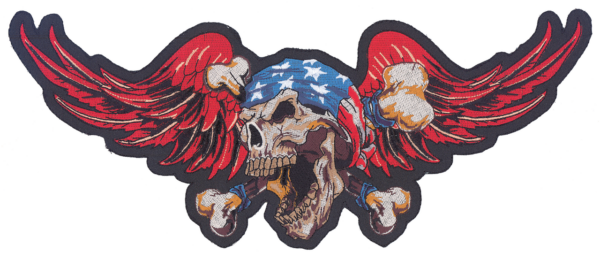 USA Death Skull patch 12"x5"