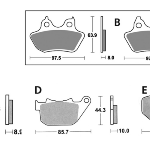 Matrix Brake pads F*ST06-07 rear