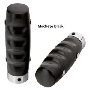 Machete style black wooden grips