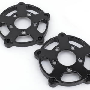 VRSC fr hub adapters f/stock discs black